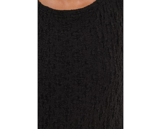 Платье Petite Bubble Jacquard Bateau Neck от Eileen Fisher черное