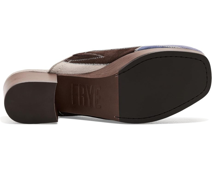 Сабо Campus Clog Patchwork Frye с лоскутным верхом Бирюзовый