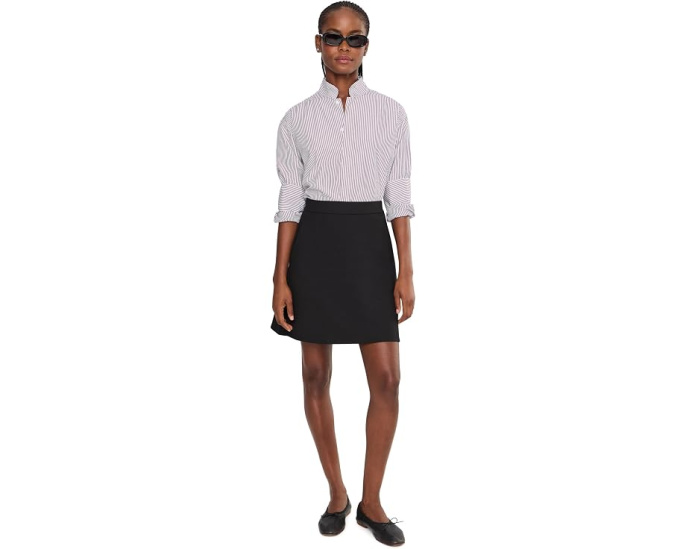 Washable Stretch Crepe Mini Skirt