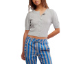 Free People кардиган Isla Solid с коротким рукавом