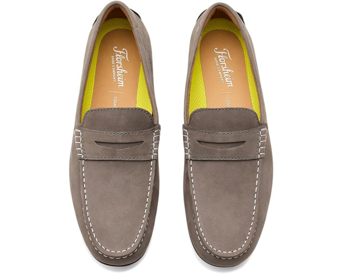 Florsheim водительки Motor Smooth Moc Toe Penny с подошвой для вождения
