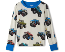 Пижамный комплект из бамбука с длинным рукавом и эластичным поясом Hatley Kids