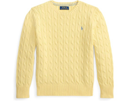 Свитер с косой из хлопка Polo Ralph Lauren Kids для детей