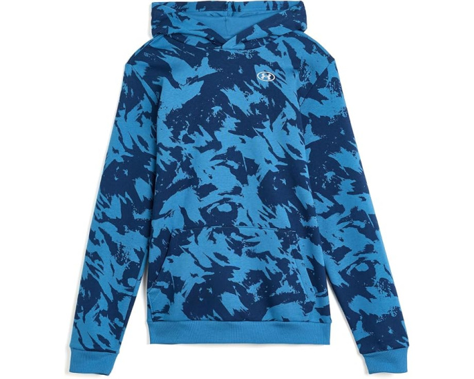 Детская флисовая кофта Rival Fleece Printed Hoodie Under Armour с принтом