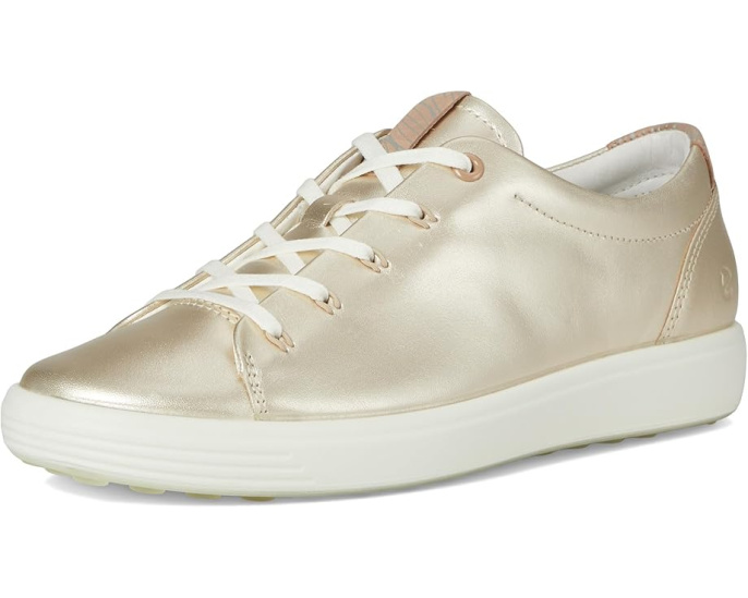 Кроссовки ECCO Soft 7 Floral из натуральной кожи с цветочным принтом