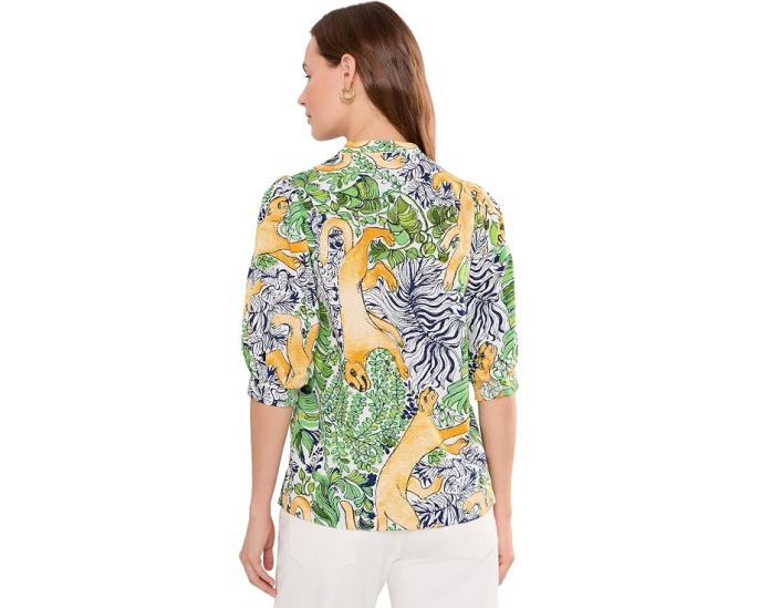 Топ Mialeigh от Lilly Pulitzer с объемными рукавами