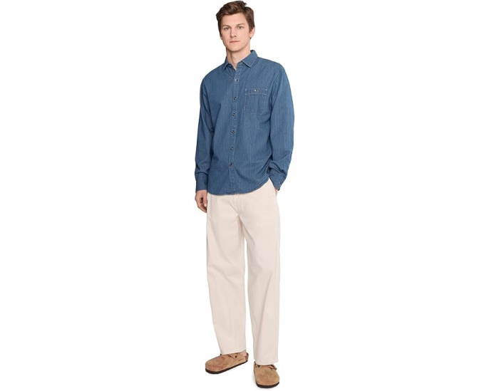 Рубашка Tommy Bahama Wild Indigo Plaid в клетку с эффектом поношенности