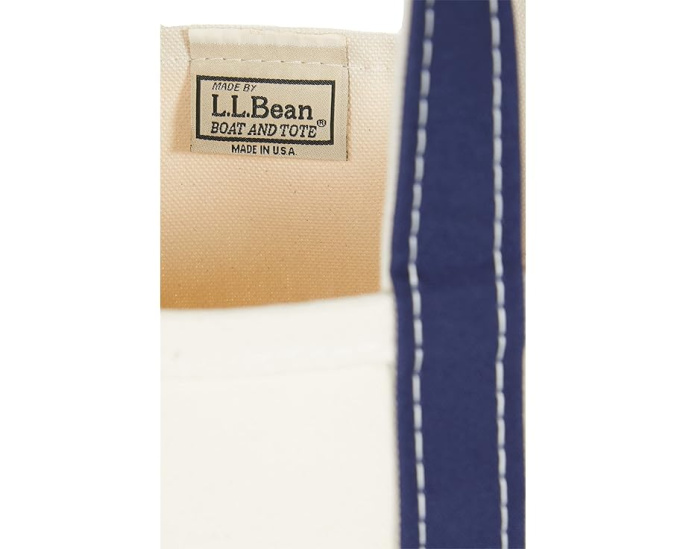 L.L.Bean сумка Boat and Tote Small с синей отделкой