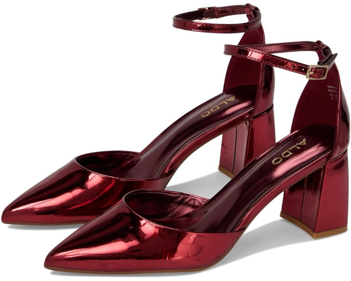 Босоножки ALDO Jan на каблуке с острым носком и ремешком на щиколотке