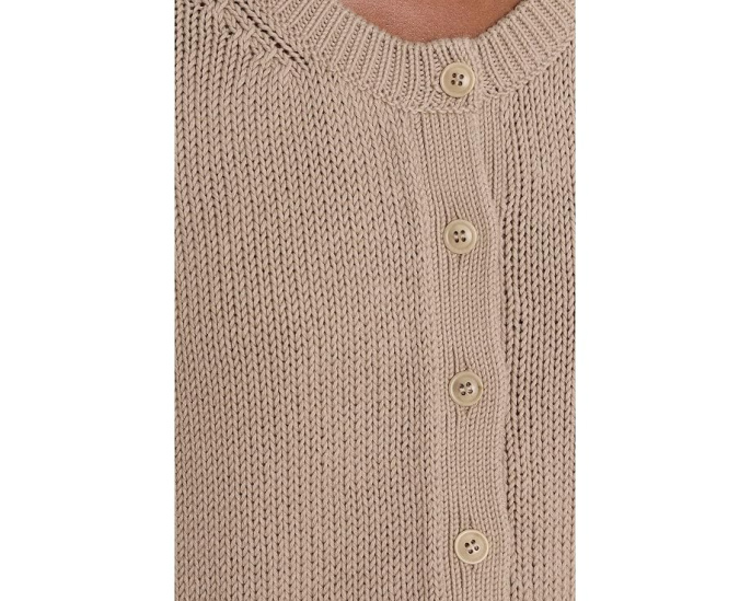 Eileen Fisher Кардиган Peruvian из хлопкового вельвета с круглым вырезом