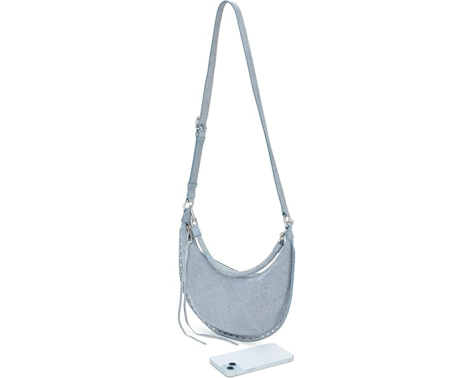 Маленькая сумка Rebecca Minkoff Darren Sm Crescent через плечо с регулируемым ремнем