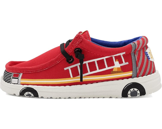Кроссовки Wally Funk Firetruck для малышей от Hey Dude