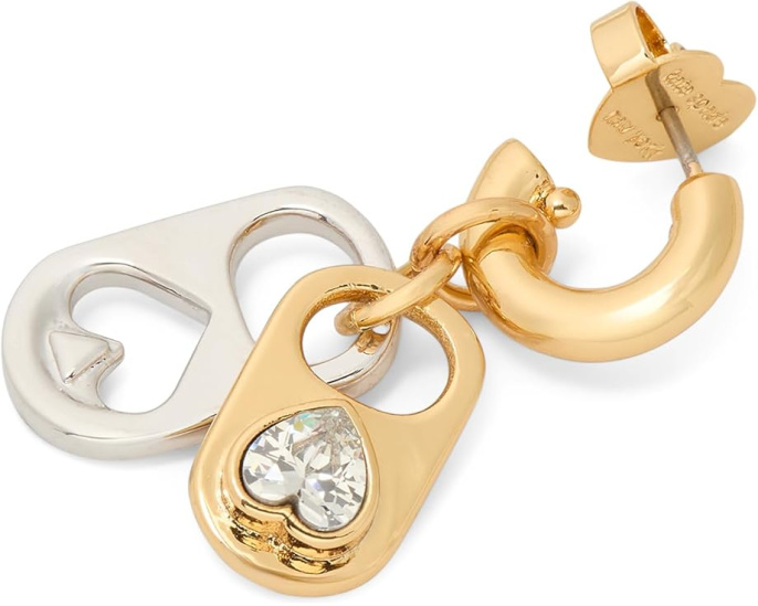 Серьги Snack Time Pull Tab Charm Huggies от Kate Spade New York