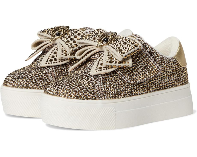 Кроссовки Kurt Geiger London Kids Mini Laney Bow для малышей с кожаным верхом
