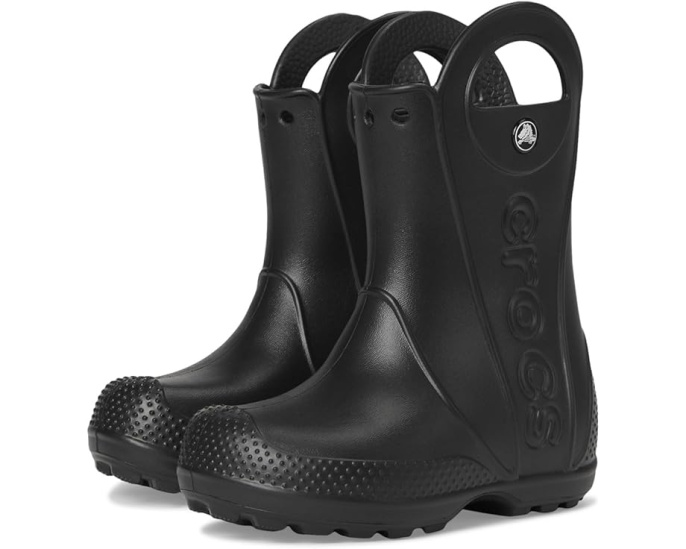 Резиновые сапоги Crocs Handle It для малышей с ручками и светоотражающим логотипом