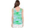 Топ Lilly Pulitzer Florin с прямым подолом и V-образным вырезом
