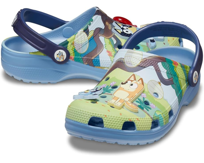Детские сабо Crocs Bluey Classic Clogs с принтом и несъемными аксессуарами