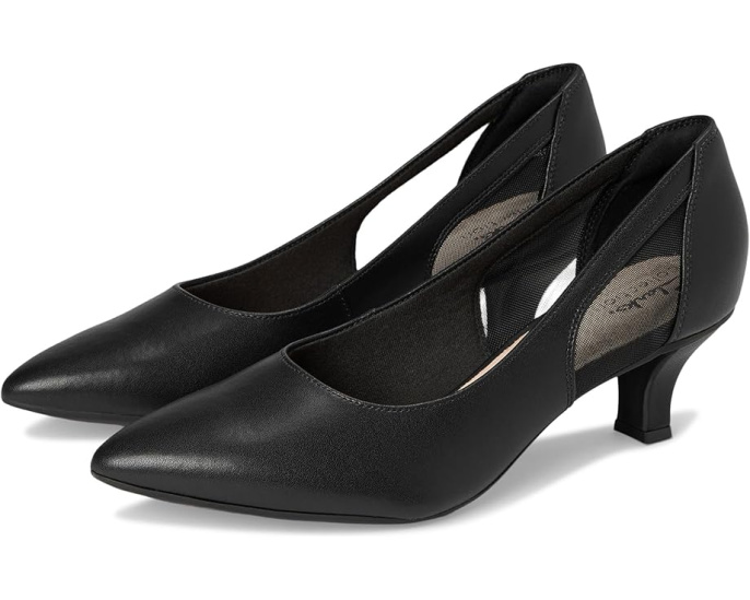 Туфли Clarks Kepley Cora с перфорированными вставками и каблуком kitten heel