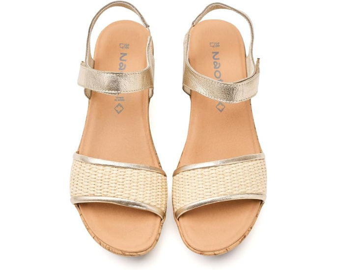 Сандалии Naot Summer Raffia на платформе с анатомической стелькой из пробки
