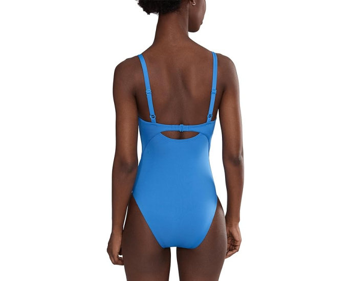 Цельный купальник Nike Effortless Essential с V-образным вырезом и регулируемыми бретелями