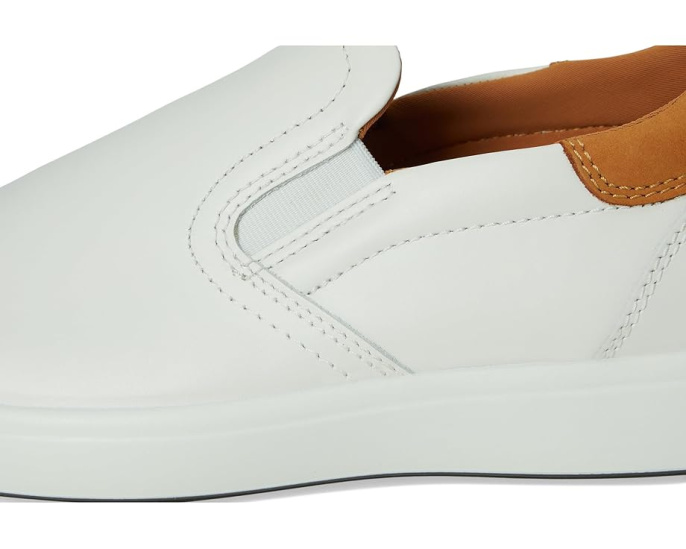 Кроссовки ECCO Soft 7 Easy Slip On с кожаным верхом и эластичными вставками