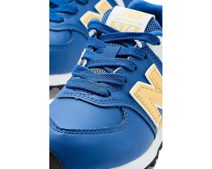 New Balance 574 Lace кроссовки для детей с синим верхом