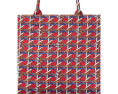 Сумка-шопер Tory Burch Ella Circular Knit Tote красная корзиночное плетение