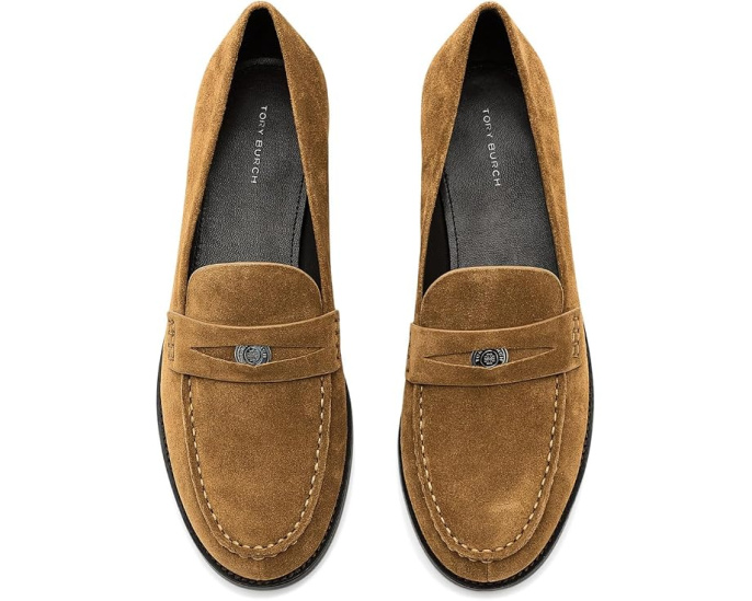 Классические лоферы Tory Burch с ремешком для монетки