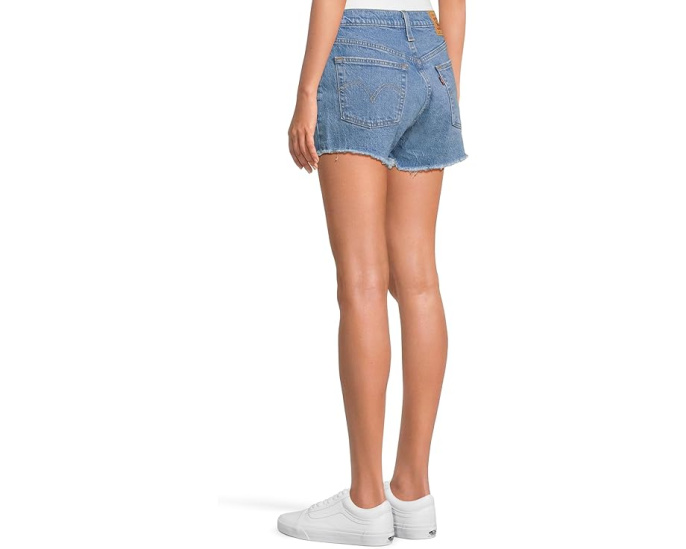 Шорты Levi's Womens 501 с высокой посадкой и рваным краем