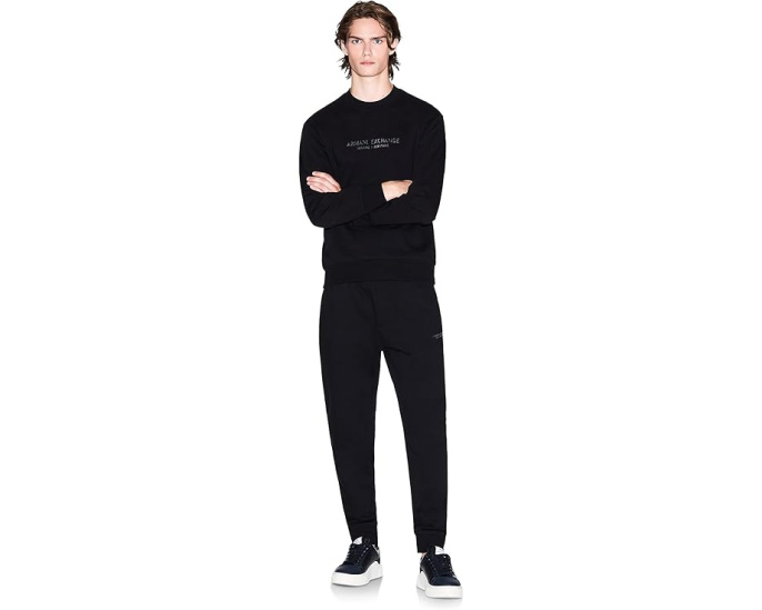 Свитшот Milano New York Logo с длинным рукавом Armani Exchange