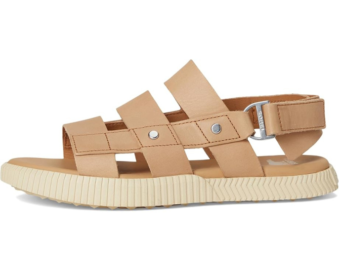 Сандалии SOREL Ona Ave™ Slingback Flat с ремешком на липучке и стелькой из ЭВА