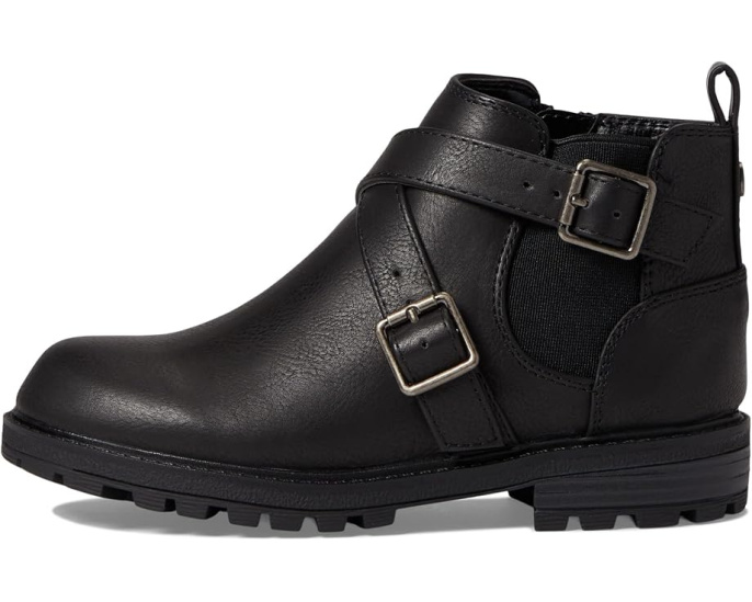 Детские ботинки Kylee от Nina Kids с квадратным носком Black Tumbled