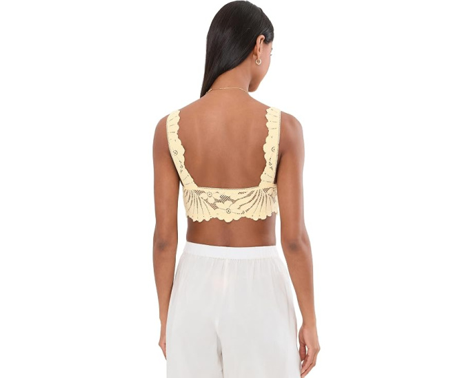 Бюстгальтер-бралетт Petal Party Plunge с кружевным декором Free People