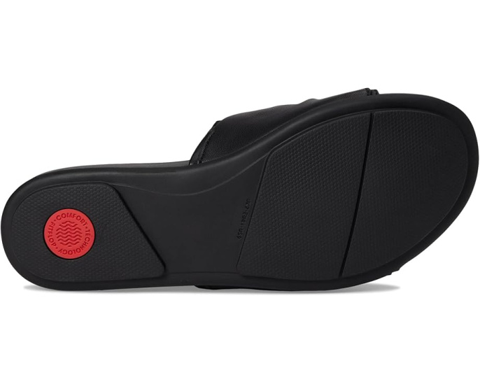 Сланцы FitFlop Gracie из мягкой кожи с бантом
