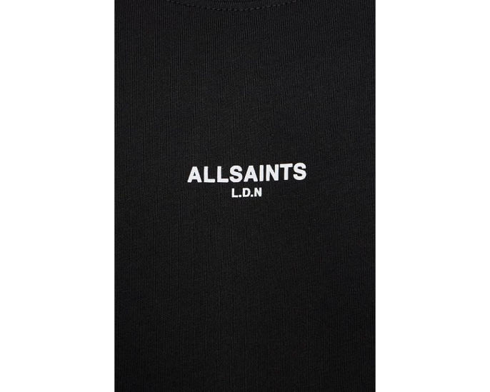 Футболка AllSaints Mikro с коротким рукавом и принтом логотипа