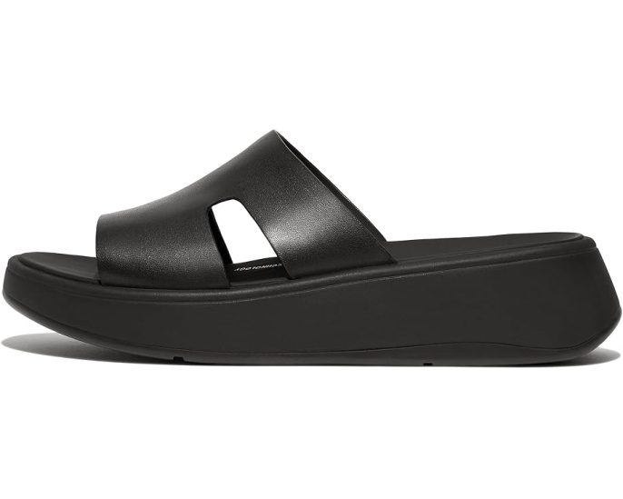 FitFlop сланцы F-Mode Raw-Edge Leather Flatform H-Bar