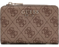 GUESS картхолдер Yvonne Logo Zip Around с логотипом 4G