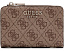 GUESS картхолдер Yvonne Logo Zip Around с логотипом 4G