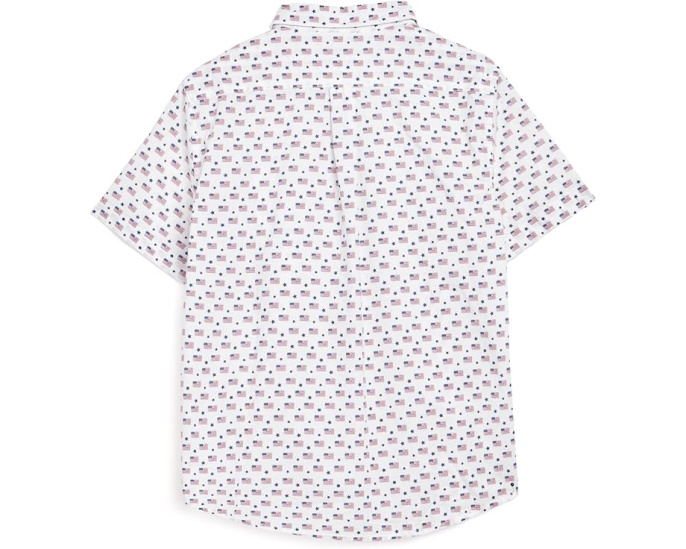 Рубашка Vineyard Vines Printed Cotton с коротким рукавом из хлопка