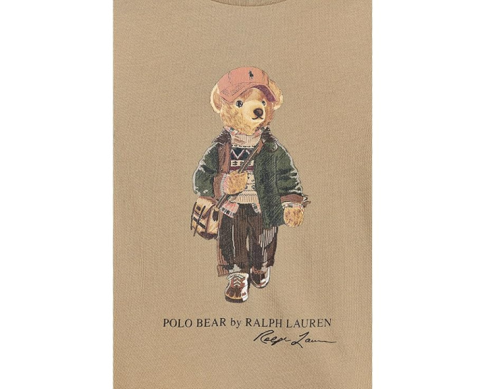 Polo Bear Cotton Long Sleeve Tee (Toddler/Little Kid)