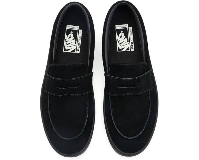 Vans Skate Loafers черные лоферы из замши