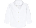 Polo Ralph Lauren Kids Рубашка из хлопкового оксфорда для младенцев