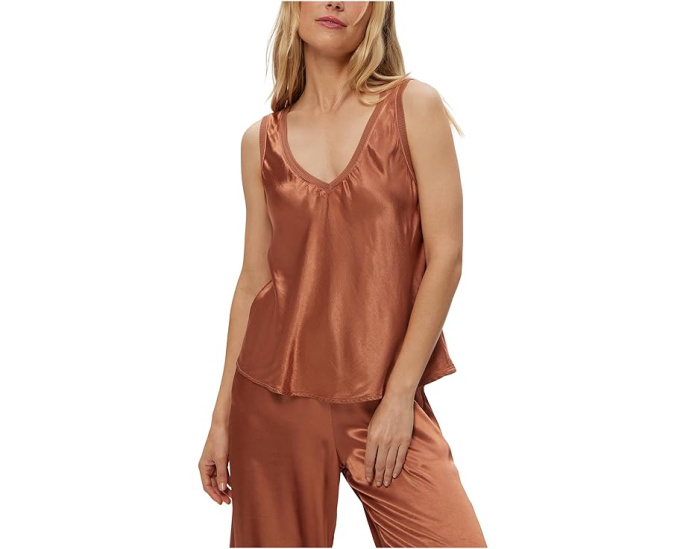 Топ Michael Stars Liz V-Neck Tank с V-образным вырезом