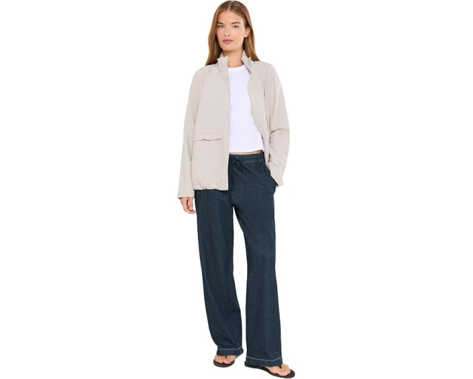 Органические хлопковые брюки Eileen Fisher Indigo прямого кроя