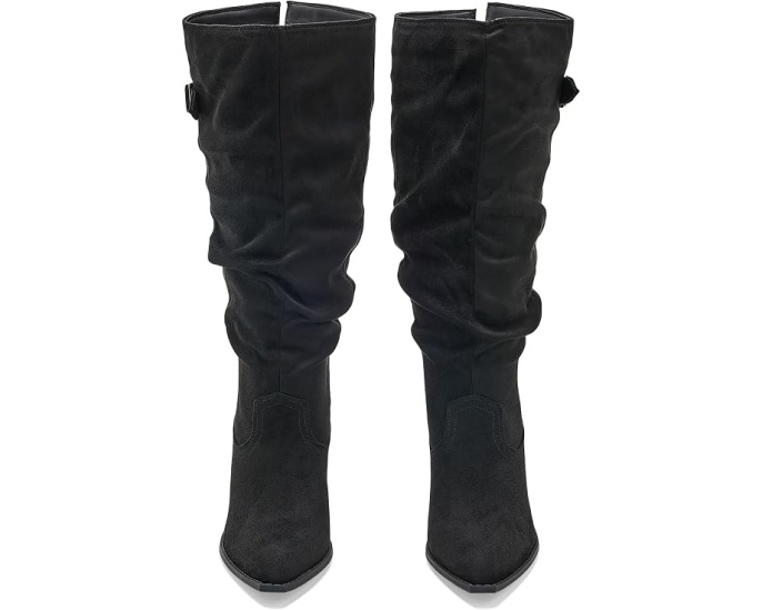 Сапоги Journee Collection Kaleah с широкой икрой черные
