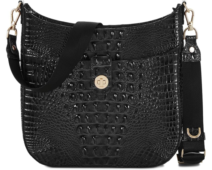 Сумка кроссбоди Brahmin Melbourne Leia из кожи с регулируемым ремнем