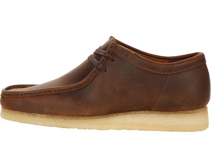 Мокасины Clarks Wallabee с кремовой подошвой для максимального комфорта
