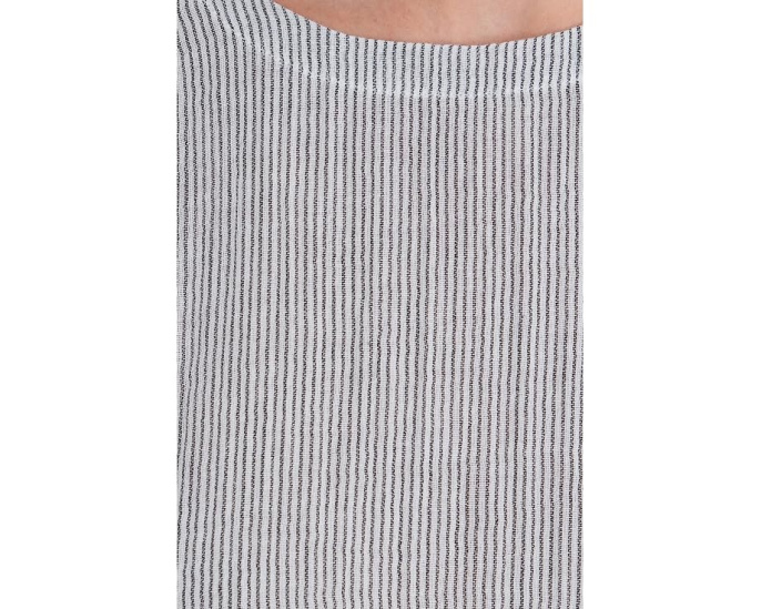 Топ Eileen Fisher из полосатого органического хлопка с круглым вырезом
