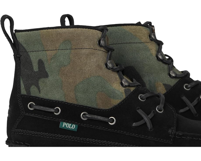 Ботинки Ranger Mid Camo Suede Boot Polo Ralph Lauren с камуфляжем и замшей