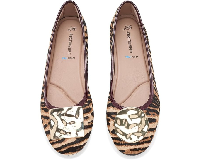 Туфли Johnston & Murphy Claire Ornamental Flats на низком каблуке